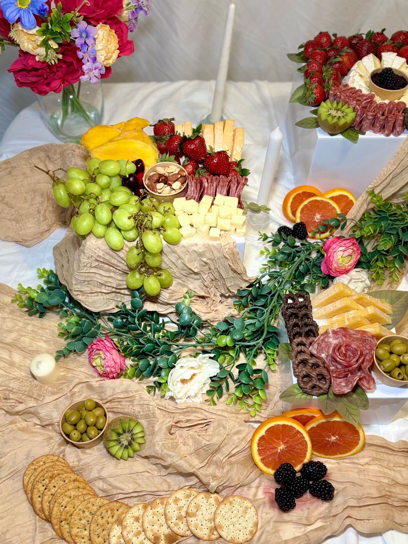 Floral Pedestal Spread