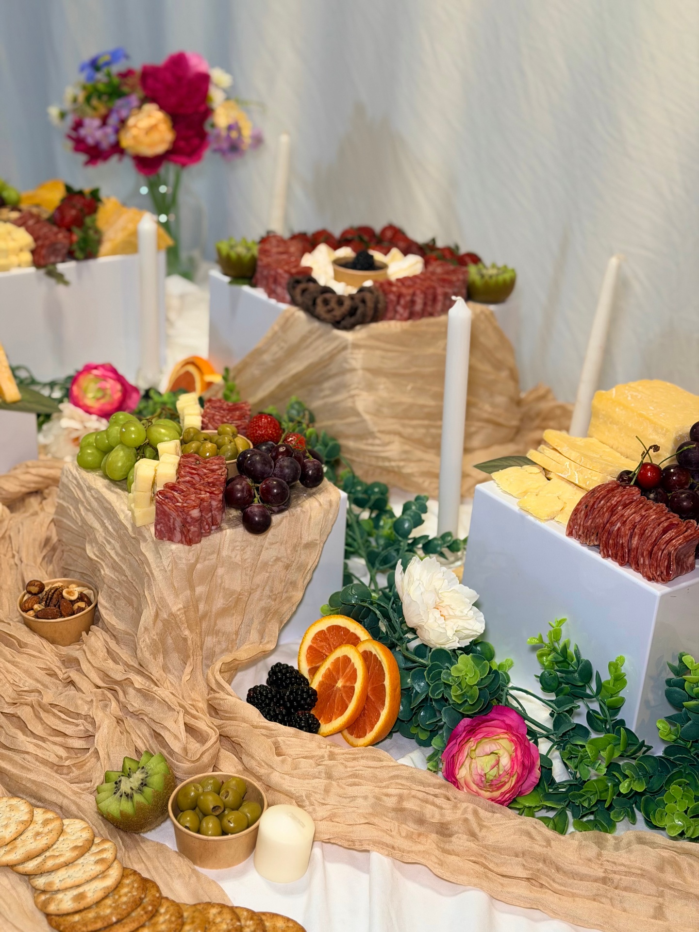 Floral Grazing Table